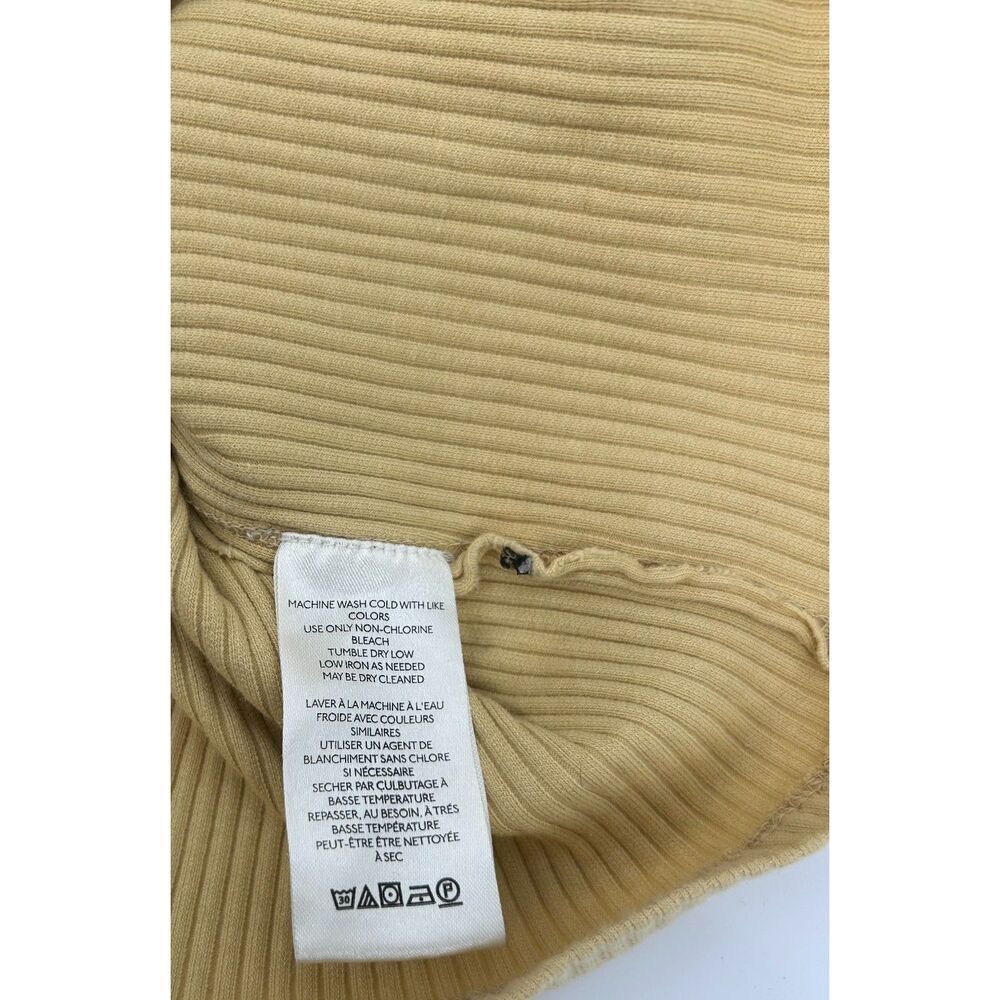 We The Free It's On Cardi Ribbed Knit Button Front In Big Dipper Yellow Sz S - Picture 4 of 6
